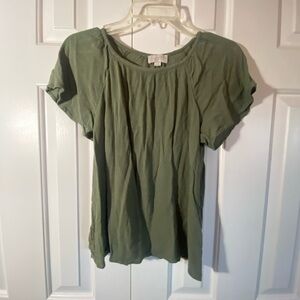 LOFT Olive Short Sleeve Tee